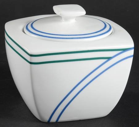 Ringside Blue Sugar Bowl & Lid