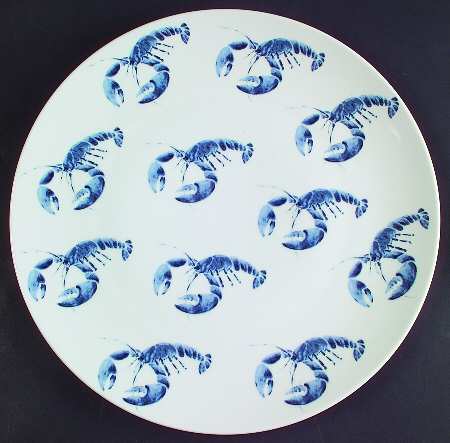 Lobster Blue 12" Chop Plate (Round Platter)