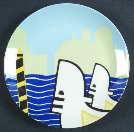 Around the World Salad/Dessert Plate