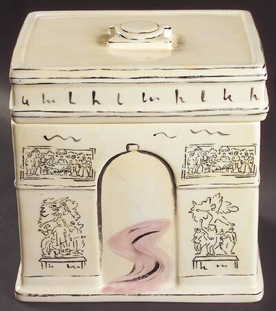 Paris Figural Cookie Jar & Lid