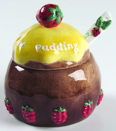Sweet Treats Figural Sugar Bowl with Lid & Spoon