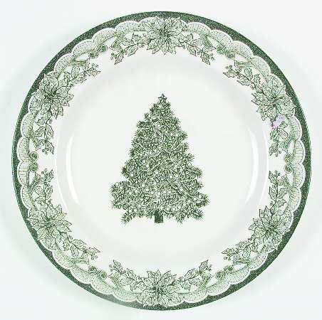 Yuletide Green 12" Chop Plate (Round Platter)
