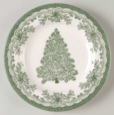 Yuletide Green Salad Plate
