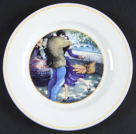 French Bread Salad/Dessert Plate