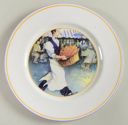 French Bread Salad/Dessert Plate
