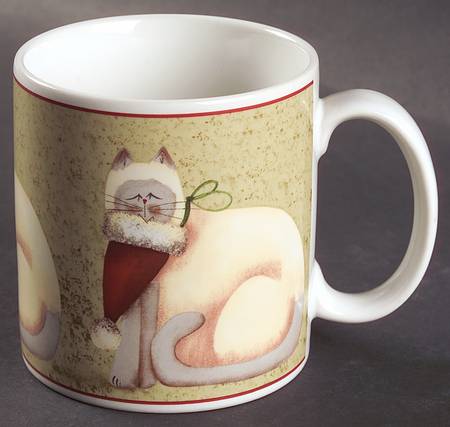 Christmas Cats (Rim) Mug
