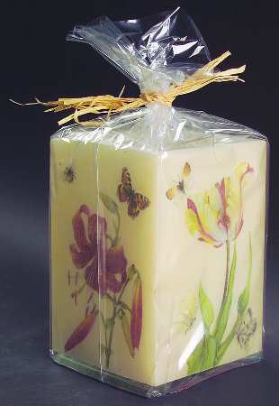 Floral Haven 1-Piece Hurricane Candle Lamp
