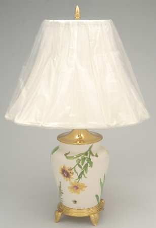 Floral Haven 21" Electric Lamp & Shade