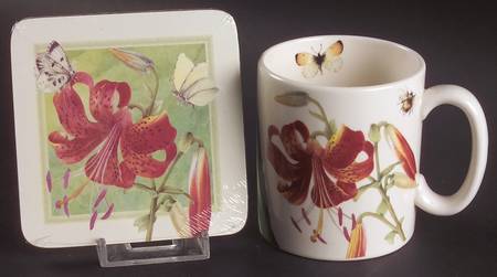 Floral Haven Mug & Coaster Set