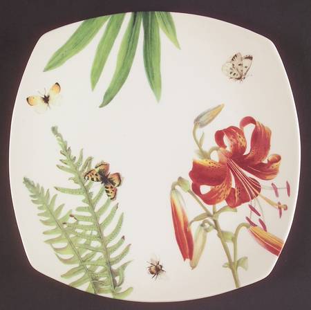 Floral Haven Square Luncheon Plate