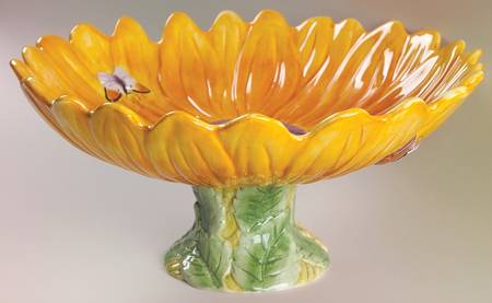Floral Haven Round Compote (Height X Width)