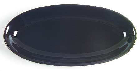 Bon Vivant Black 9" Oval Serving Platter