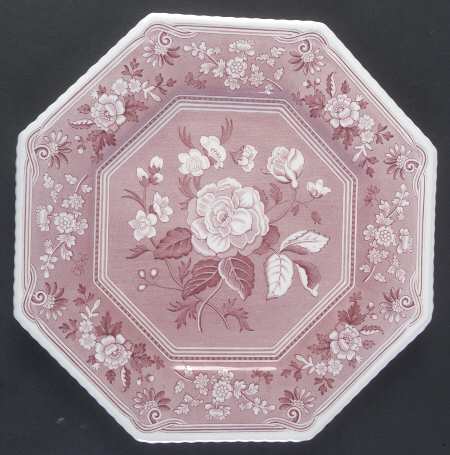 Sutherland Cranberry Octagonal Luncheon Plate