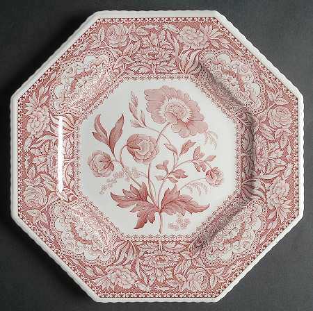 Sutherland Cranberry Octagonal Luncheon Plate