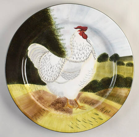 On the Farm 16" Chop Plate (Round Platter)