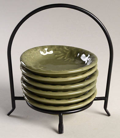 Home Grown Dip Bowl/Plate & Caddy - Set of 6