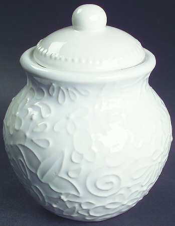 Chantilly White Lace Sugar Bowl & Lid