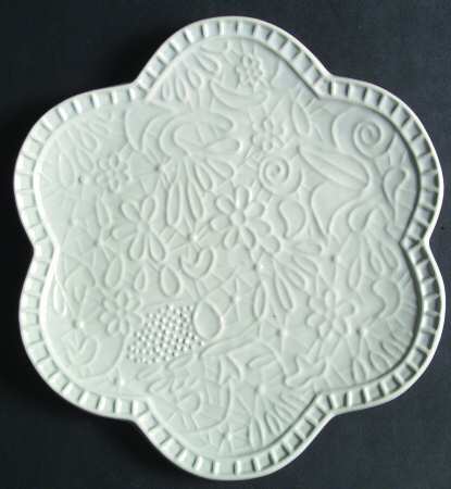 Chantilly White Lace Salad Plate