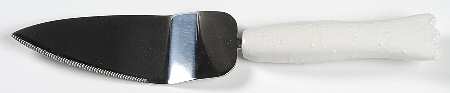 Chantilly White Lace Cake Server W/Stainless Blade