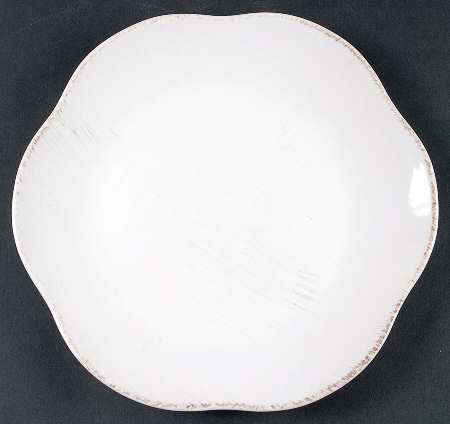 Jardinette White Salad Plate