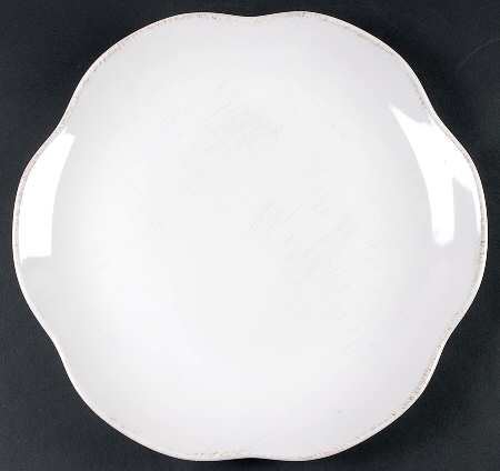Jardinette White 12" Chop Plate (Round Platter)