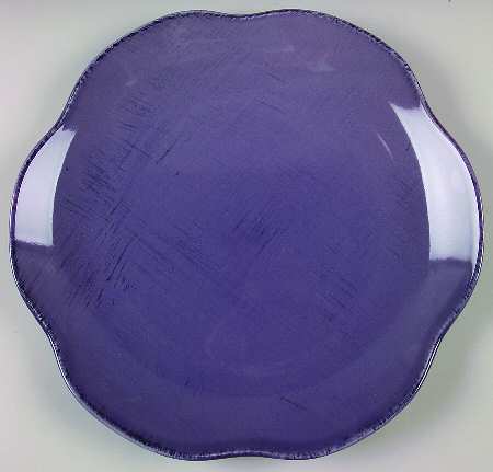 Jardinette Purple 12" Chop Plate (Round Platter)