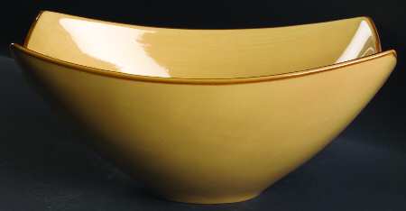 Largo Beige 13" Large Salad Serving Bowl