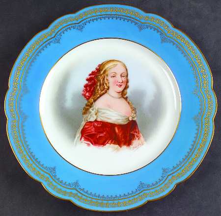 Sevres Porcelain Collector Plates Madame De Montespan - No Box
