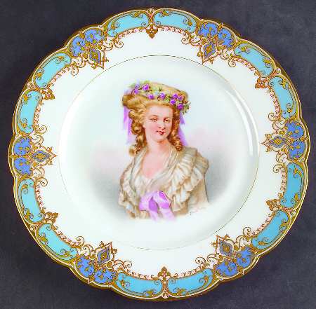 Sevres Porcelain Collector Plates Madame De Lamballe - No Box