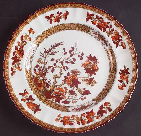 Indian Tree (Orange Rust, Bone, 2004) Salad Plate
