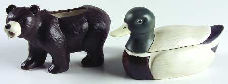 Northwoods Figural Creamer & Sugar Set
