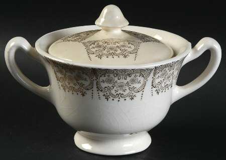 SAB71 (Rim) Sugar Bowl & Lid
