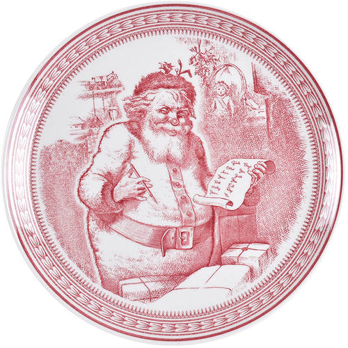 St. Nick Salad Plates &amp; Mugs by Spode