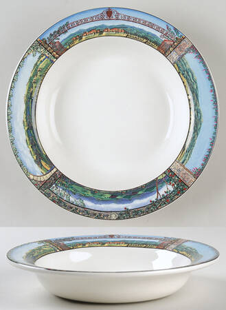 Tuscan Travels Rim Soup Bowl