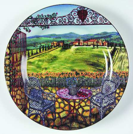 Tuscan Travels Salad Plate