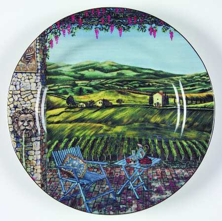 Tuscan Travels Salad Plate