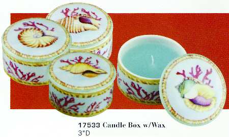 Collecting Sea Shells Candle Votive & Lid