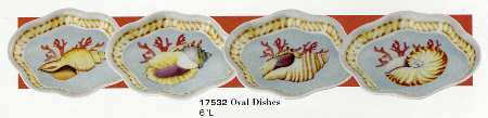 Collecting Sea Shells Small Oval Fluted Dish