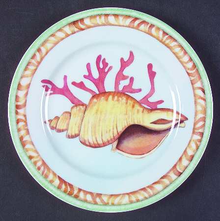 Collecting Sea Shells Salad/Dessert Plate