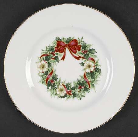 Holiday Garland Salad Plate
