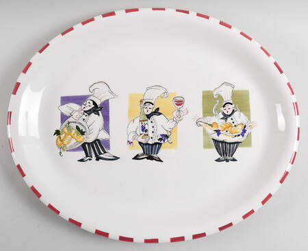 Bordeaux Bistro 18" Oval Serving Platter