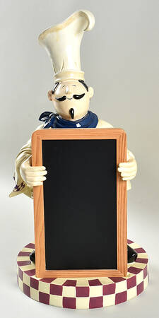 Bordeaux Bistro Chalk Board Figurine