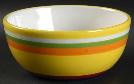 Colorfest III Yellow Coupe Cereal Bowl