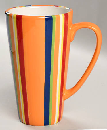 Colorfest III Orange Latte Mug