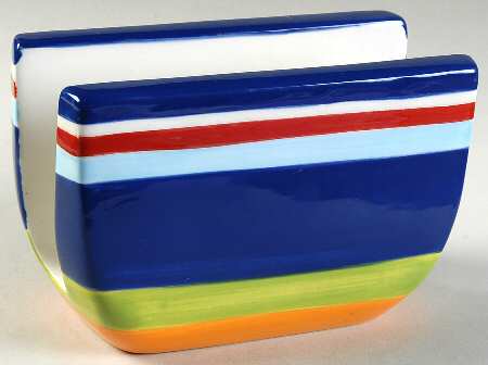 Colorfest III Blue Napkin Holder