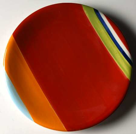 Colorfest III Red Salad Plate