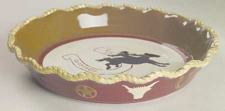 Happy Trails 10" Pie Baking Plate