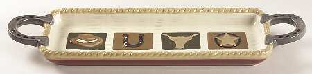 Happy Trails Rectangular Tray