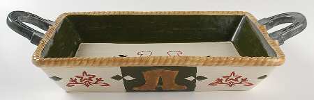 Happy Trails 13'' Rectangular Baker