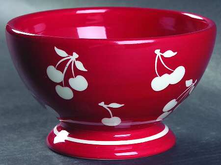 Cherries Jubilee Coupe Cereal Bowl